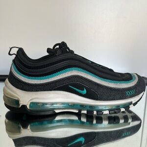 Nike Air Max 97 SE XXXV Black Turquoise DN3275-001  Size 6.5Y Women Size 8